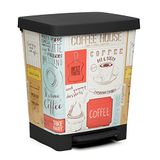 TATAY Cubik Deco Keukenafvalemmer met pedaal, 21 l, 33,5 x 30 x 39 cm