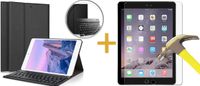 iCall Toetsenbord Bookcase voor Apple iPad Air 1 - Bluetooth Keyboard Hoesje Cover Zwart voor Air 1 + Screenprotector