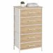 Merkloos Ladekastje - 94 x 45 x 30 cm - slaapkamer - natuur-wit