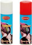 Goodmark Carnaval verkleed haarverf - haarspray - wit en rood - 125 ml
