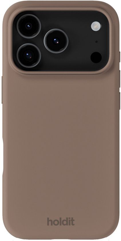 Holdit Silicone Case geschikt voor Apple iPhone 17 Pro - Mocha Brown