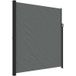 Maison Exclusive - Parasol extensible avec panneaux latéraux, anthracite, 220x300 cm