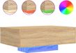 vidaXL Salontafel met LED-verlichting, Sonoma-eikenhout, 85x55x31 cm