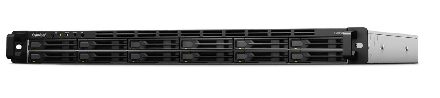 Synology FlashStation FS2500 - NAS Server - AMD Ryzen V1780B - 8GB RAM - 12-Bay - Rack (1U) - Black/Grey