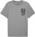 Puma T-shirt de basketball pour hommes S Gris Coton