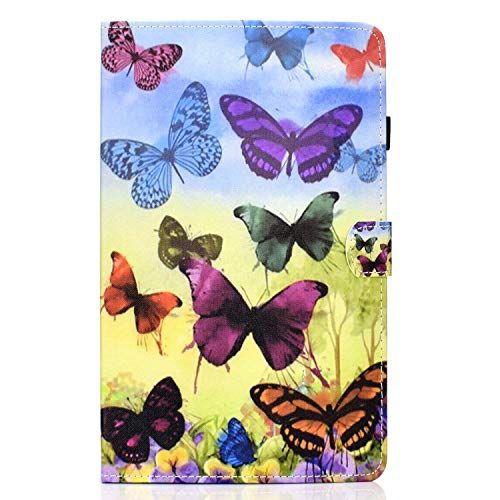 Lspcase Hoes voor Samsung Galaxy Tab S5e 10,5 inch SM-T720 SM-T725 beschermhoes PU leder flip tas case smart lederen hoes met penhouder, stand en automatische slaap/waakfunctie etui vlinder