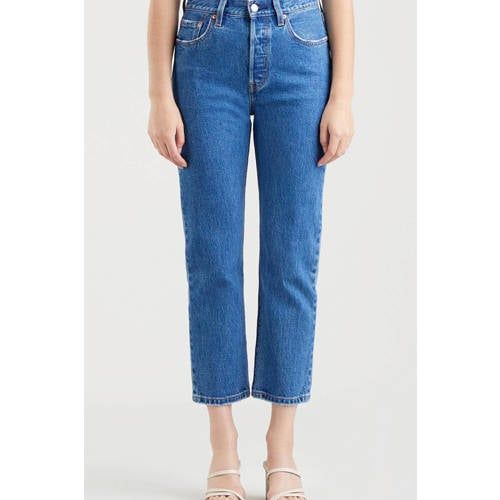 Levi's 501 Crop High Waist Straight Fit Jeans - Jazz Pop