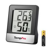 ThermoPro TP49 Kleine digitale hygrometer, indoor kamerthermometer, temperatuurmonitor en vochtigheidsmeter voor comfort thuis en op kantoor, reptielenthermometer