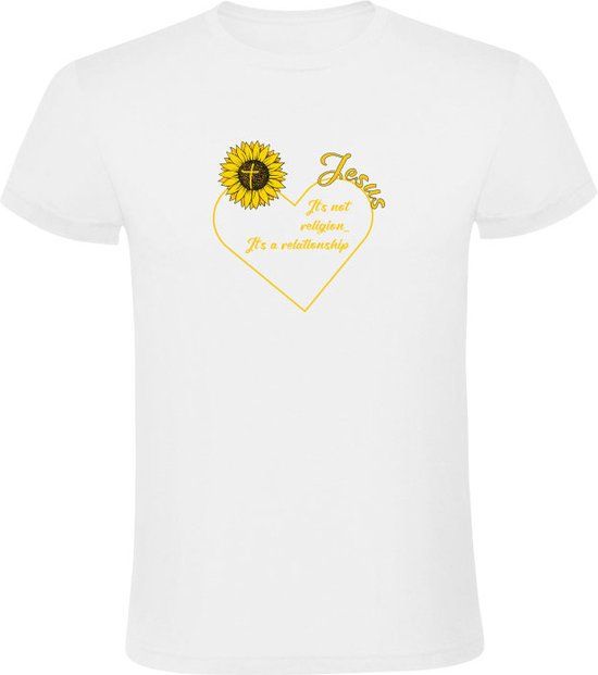 Sol's Jesus - Its not a religion… it's a relationship Men's T-shirt - White - Size M