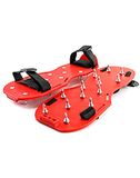 QWORK® 1 paar genagelde schoenen Professioneel, genagelde dekvloerschoenen met 25 mm spikes, perfect voor epoxyvloeren, coatings, bekleding, rode kleur
