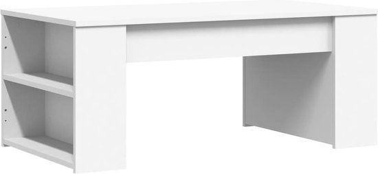 vidaXL Salontafel 102x55x42 cm bewerkt hout wit