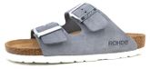 Rohde Alba Damenschuhe Hausschuhe Pantolette Blau Freizeit