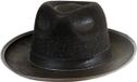 Merkloos Carnaval verkleed gangster - maffia - blues brothers hoed - zwart - volwassenen