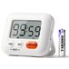 Blendura Digitale keukentimer, timer voor kinderen, korte wekker keuken, plastic, wit