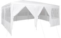 vidaXL Partytent 600 x 400 x 266 cm Wit Polyetheen