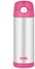 Thermos Kinder RVS met Rietje - Roze, 470ml