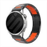Xiaomi Bracelet acier hybride 'One Push' Mi Watch (noir/orange)