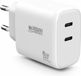 Urban Factory PGC65UF 65W Chargeur rapide Blanc