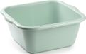 Plasticforte teiltje/afwasbak - vierkant - kunststof - 15 liter - 41 x 39 x 16 cm - Mintgroen