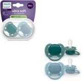 Philips Avent Ultra Soft – Superzachte siliconen fopspeen (18mnd+) – Voor gevoelige huid – 2 stuks - SCF093/02