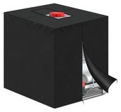Merkloos IBC Tank Cover Waterdicht - IBC Container Cover - Tarpaulin met Rits - Anti-UV Bescherming - 1000 Liter - 120 x 100 x 116 cm - Watertankhoes