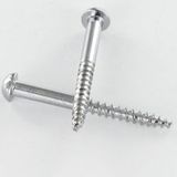 Vis Bois Laiton Chrome Tête Ronde Tr Fendue 3.5x20-1 Pièce