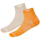 Helly Hansen Unisex Trail Sok, 2 stuks, Ignite Orange, 36-38