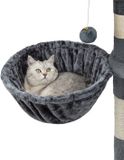 lionto Kattenmand voor krabpaal – Ø40 cm M8 bevestiging 25 cm, grijs