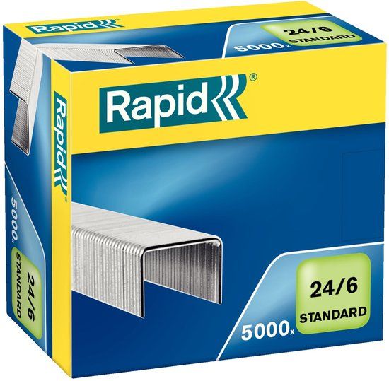 Rapid Nietjes 24/6 mm Standaard 5.000 stuks