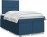 Maison Exclusive - Sommier À Lattes De Lit Avec Matelas Bleu 120x190 Cm Tissu