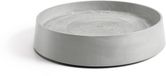 Ecopots Soucoupe à roulettes Oslo - Blanc Gris - Ø50 x H10,5 cm