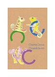 ABC Komar ABC Animal C - Muurschildering, Posters, Kunstdruk (zonder lijst), PURE Boutique, 50 x 70 cm