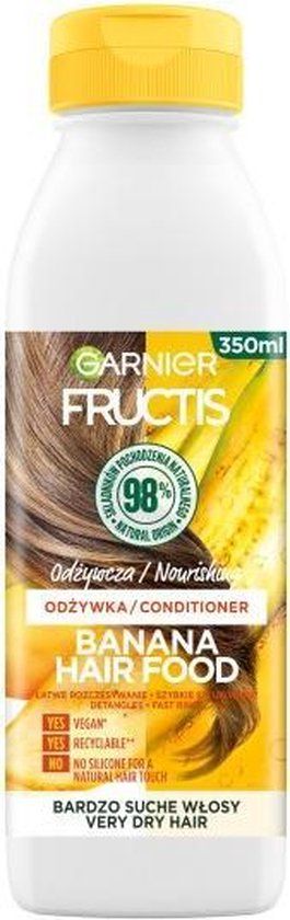 Fructis Banana Hair Food Voedende Conditioner voor Zeer Droog Haar 350ml