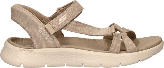 Skechers Slip-ins Go Walk Flex Zandal - Illumin - Dames Sandalen - Taupe - Maat 41