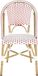Safavieh Set van 2 tuinstoelen Tammy Rotan Roze