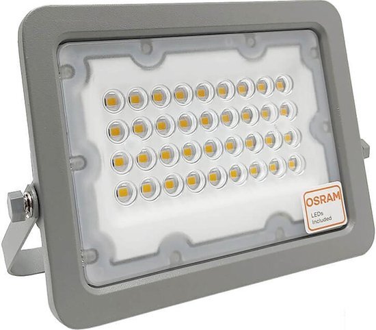 Osram - LED Bouwlamp - Facto Dary - 30 Watt - LED Schijnwerper - Helder/Koud Wit 6000K - Waterdicht IP65 - 120LM/W - Flikkervrij