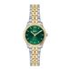 BOSS HB1502841 GRACEFUL MINA Dames Polshorloge - Zilverkleurig/Groen Staal 25mm