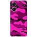 Xiaomi Bedrukt siliconen hoesje compatibel met Xiaomi Redmi Note 13 Pro Plus 5G Camouflage rose