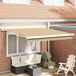 Maison Exclusive - Parasol électrique, 3 x 2,5 mètre, rayé jaune, gris et blanc