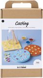 Creativ Company CC Craft Kit Casting, Tiles, blue, red, yellow, 1 pack