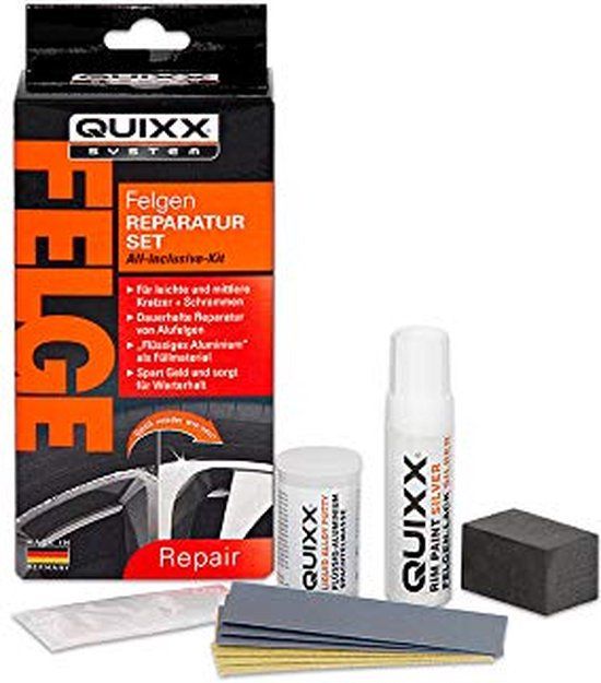 Quixx Wheel Repair Kit - Silver Rims - Universal Fit