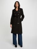 Morgan - Trench-coat long ceinturé 242-Gtrench Noir