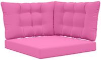 vidaXL Buitenbankkussen Polyester Roze 80 x 43 x 10 cm