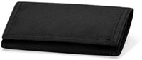 CHPN L-SHOP-TEAM Nederland B.V. Zwarte Ripper Wallet Portemonnee met Ritssluiting - Unisex - Polyester - Zwart