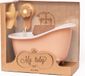 Mrs Ertha My Tubby Baignoire pour poupée avec set d'accessoires - Corail (adapté pour poupée de 21cm)