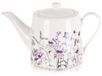 Louka Cafetière - Blanc - 1 L - En Porcelaine - Théière Avec Anse - Motif Floral - Lavable En Machine