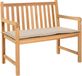 vidaXL Tuinbankkussen, crèmekleurig, 100 x 50 x 3 cm, Oxford-stof