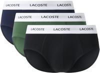 Lacoste Slips Casual Briefs 3-Pack Bleu Marine/Vert/Noir - Taille S