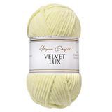 Utopia Crafts Velvet Lux Chenille superzacht grof garen om te breien en te haken, 100 g (licht citroen)