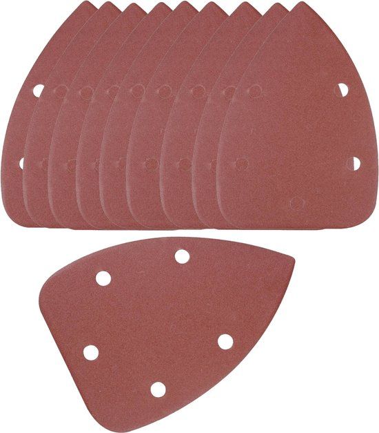 Silverline Delta Schuurvellen - 140 mm - 120 korrel - 10 stuks